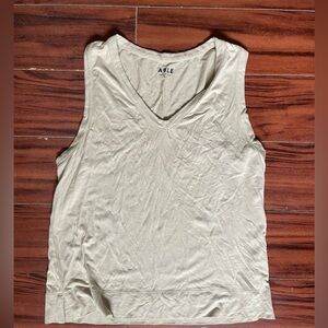 ABLE Angela Drapey Tank - Tan/Hummus, Size XXS